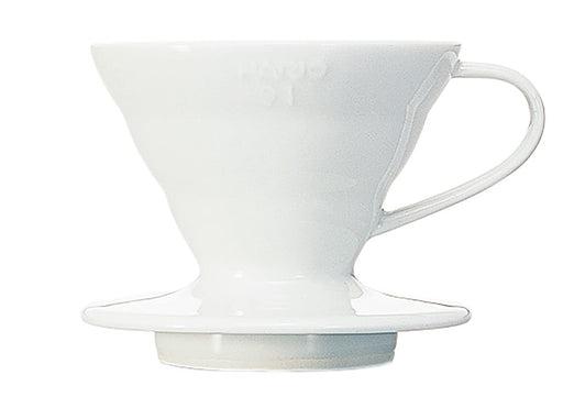 Hario V60 Dripper 01 Ceramic White 1-2Cups VDCR-01-W-Kiichin - The #1 Place for Japanese Goods in Your Hand!