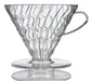 Hario V60 Transparent Dripper 03 Clear VDR-03-T 1-6 Cups Coffee Japan-Kiichin - The #1 Place for Japanese Goods in Your Hand!