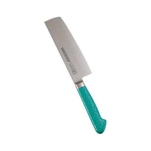 Hasegawa Stainless Steel Nakiri Knife 180mm - Green-Kiichin - The #1 Place for Japanese Goods in Your Hand!