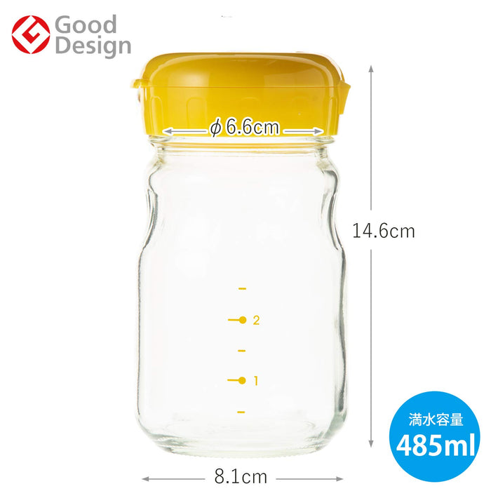 Toyo Sasaki Glass Japan Glass Storage Container for Preserving Home's Flavor - 485ml-Kiichin - The #1 Place for Japanese Goods in Your Hand!