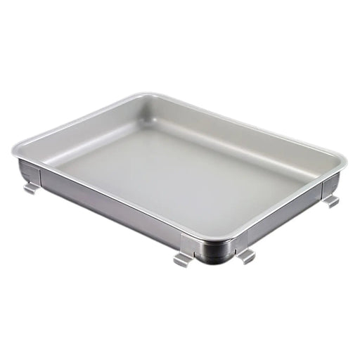 Ikeda Stainless Steel Antibacterial Tray - 350x265x45mm-Kiichin - The #1 Place for Japanese Goods in Your Hand!