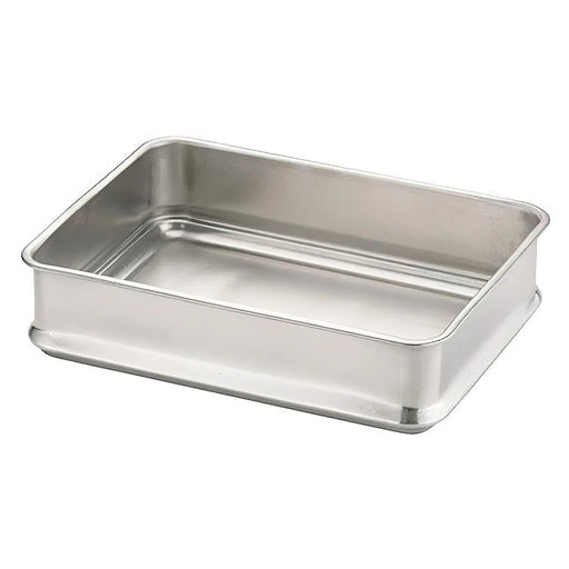 Ikeda Stainless Steel Antibacterial Tray - Stackable, 480x340x100mm-Kiichin - The #1 Place for Japanese Goods in Your Hand!