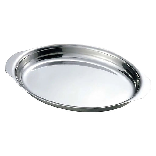 Ikeda Japan Stainless Steel Gratin Tray - 225x133x18mm-Kiichin - The #1 Place for Japanese Goods in Your Hand!