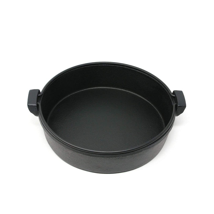 Ikenaga 20cm Induction Cast-Iron Sukiyaki Pan with Dual Handles-Kiichin - The #1 Place for Japanese Goods in Your Hand!