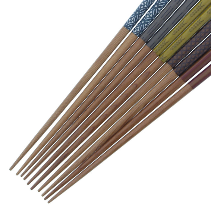 Ishida Natural Wood Chopsticks Set - 5 Pieces, 23cm Length-Kiichin - The #1 Place for Japanese Goods in Your Hand!
