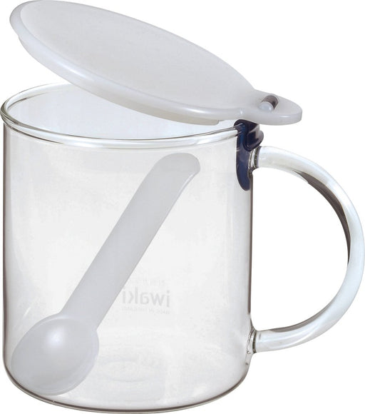 Iwaki Japan Glass Salt Container 500ml - Heat-Resistant Clear-Kiichin - The #1 Place for Japanese Goods in Your Hand!