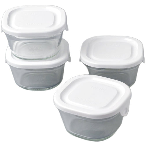Iwaki Petite White Glass Pack, 220Ml Set of 4 - SKC3200-W4-Kiichin - The #1 Place for Japanese Goods in Your Hand!