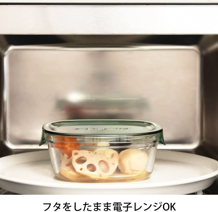 Iwaki Japan Heat Resistant Glass Storage Container Green Set of 7 Pack-Kiichin - The #1 Place for Japanese Goods in Your Hand!