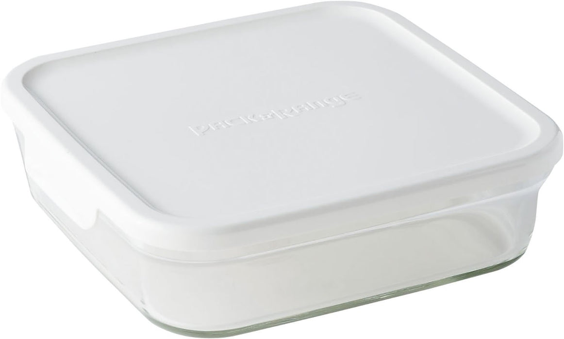 Iwaki Japan 7-Piece Microwave Square Storage Set in White-Kiichin - The #1 Place for Japanese Goods in Your Hand!