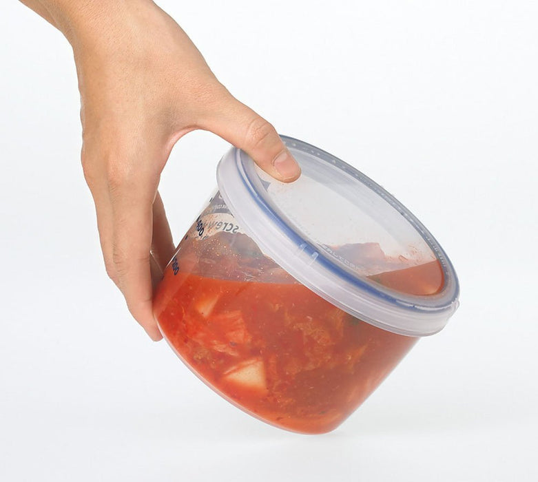 Iwasaki Industry B-2275Kn Japan Antibacterial Food Storage Container - Quick Open Close Screw Top 1000 Deep-Kiichin - The #1 Place for Japanese Goods in Your Hand!