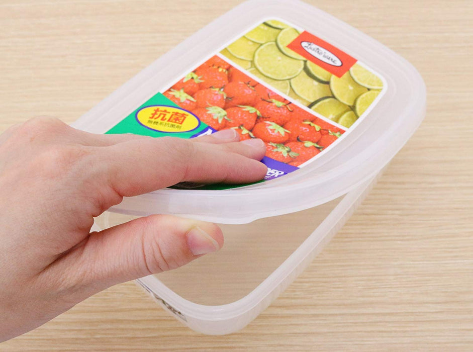Iwasaki Industry Japan Neo Keeper S Clear 370Ml Food Storage Set (5-Pack)-Kiichin - The #1 Place for Japanese Goods in Your Hand!