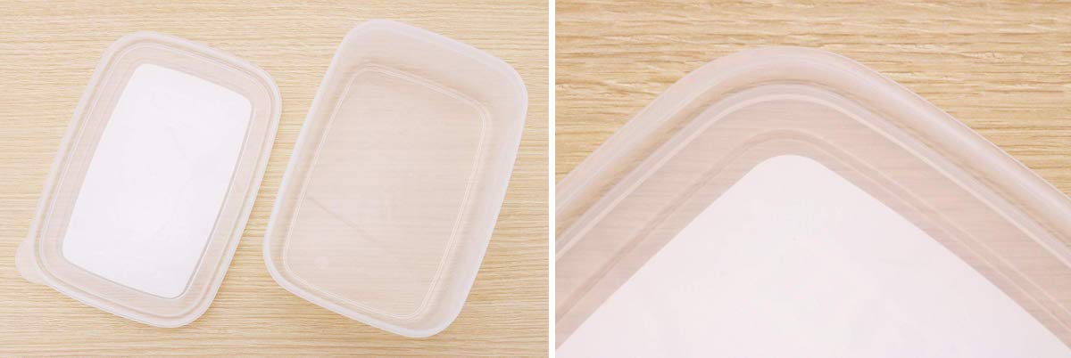 Iwasaki Industry Japan Neo Keeper S Clear 370Ml Food Storage Set (5-Pack)-Kiichin - The #1 Place for Japanese Goods in Your Hand!