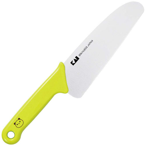 Kai Corporation Little Chef Club Panda Green Knife - Authentic Japanese Blade (FG5000)-Kiichin - The #1 Place for Japanese Goods in Your Hand!