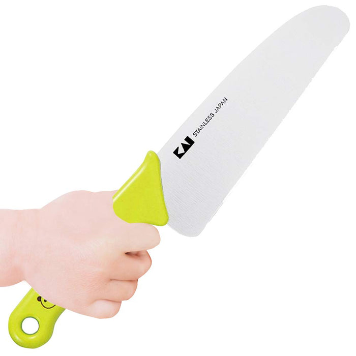 Kai Corporation Little Chef Club Panda Green Knife - Authentic Japanese Blade (FG5000)-Kiichin - The #1 Place for Japanese Goods in Your Hand!