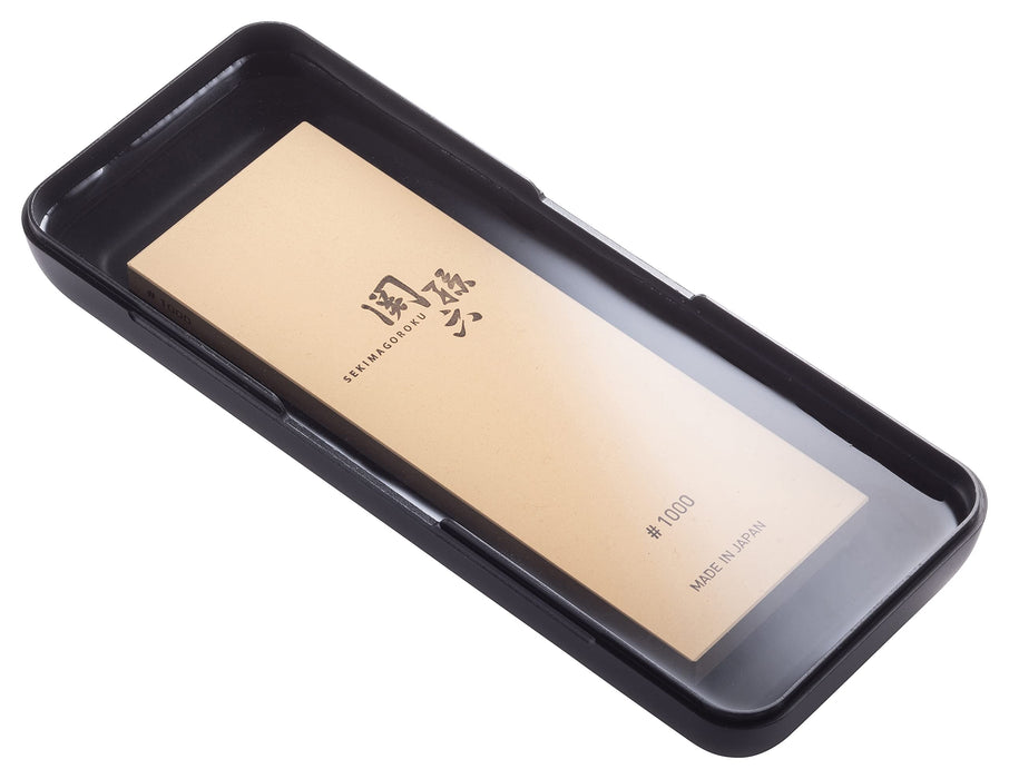 Kai Corporation Seki Magoroku #1000 Whetstone Knife Sharpener w/Case Made in Japan-Kiichin - The #1 Place for Japanese Goods in Your Hand!