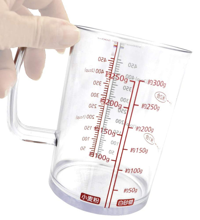 Kai 500ml Heat-Resistant Measuring Cup Pour Anywhere Made in Japan DH7121-Kiichin - The #1 Place for Japanese Goods in Your Hand!