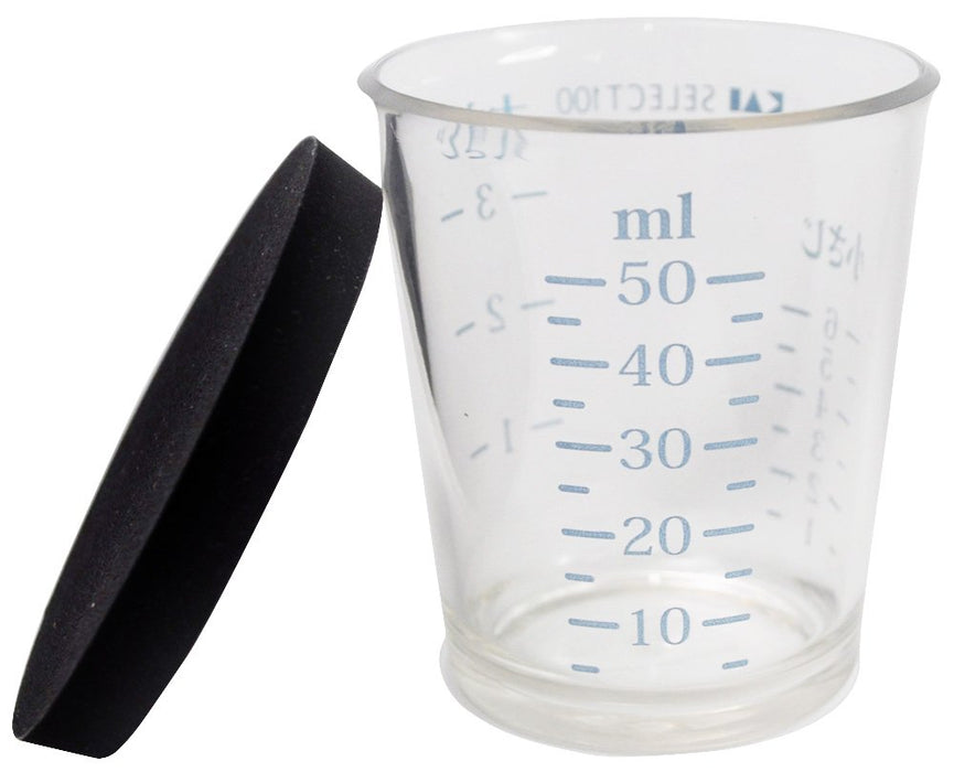 Kai Corporation Select100GL Measuring Cup 50mL DH3128 w/Lid-Kiichin - The #1 Place for Japanese Goods in Your Hand!