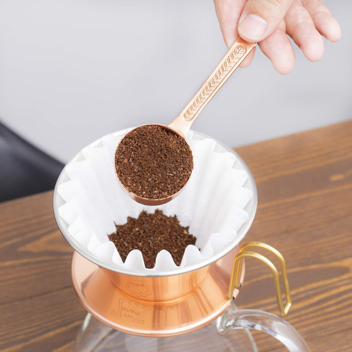 Kalita Wave Copper Coffee Dripper - Japanese Made for 1-2 People-Kiichin - The #1 Place for Japanese Goods in Your Hand!