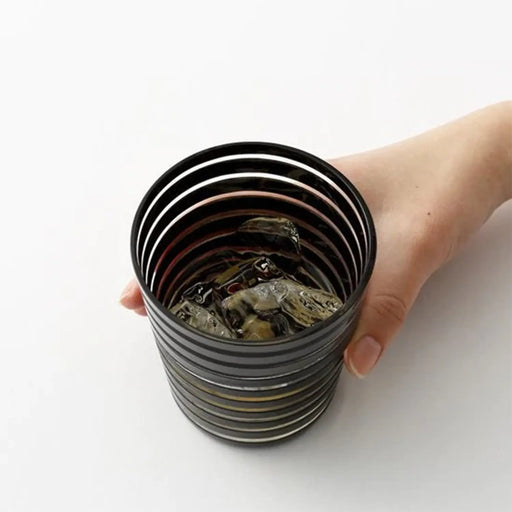 Kimoto Glass Tokyo Kuroco Edo Kiriko Double Old Fashioned Glass-Kiichin - The #1 Place for Japanese Goods in Your Hand!