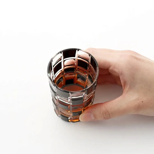 Kimoto Glass Tokyo Kuroco Edo Kiriko Shot Glass - Authentic Japanese Craftsmanship-Kiichin - The #1 Place for Japanese Goods in Your Hand!