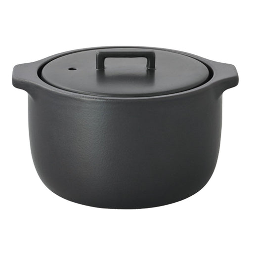 Kinto 25195 Kakomi Rice Cooker Clay Pot - 2 Cups, Black-Kiichin - The #1 Place for Japanese Goods in Your Hand!