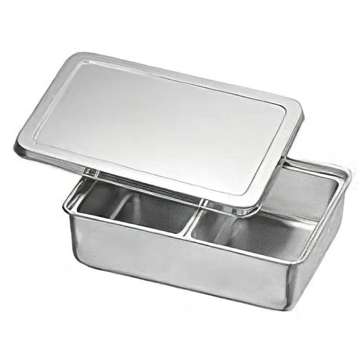 Koinu Stainless Steel Yakumi Seasoning Container - 2 Compartments-Kiichin - The #1 Place for Japanese Goods in Your Hand!