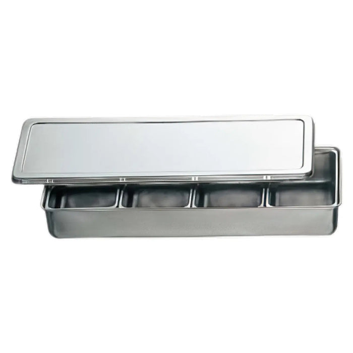 Koinu Stainless Steel Yakumi Seasoning Container - 4 Compartments-Kiichin - The #1 Place for Japanese Goods in Your Hand!