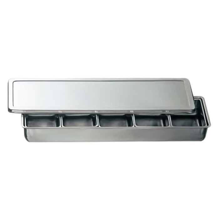 Koinu Stainless Steel Yakumi Seasoning Container - 5 Compartments-Kiichin - The #1 Place for Japanese Goods in Your Hand!