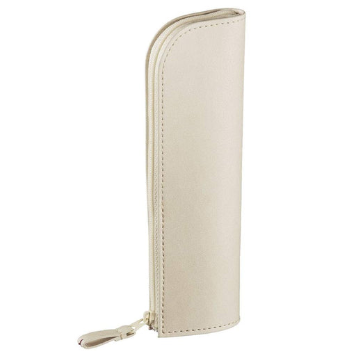 Kokuyo Slim Me White Pen Case - Tofu White (KME-PCWBF115W)-Kiichin - The #1 Place for Japanese Goods in Your Hand!