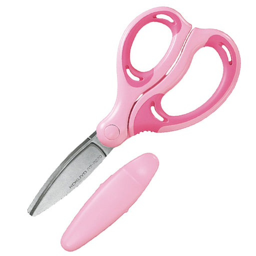 Kokuyo Japan Aerofit Sakusa Pink Scissors for Kids - Right Hand (P270P)-Kiichin - The #1 Place for Japanese Goods in Your Hand!