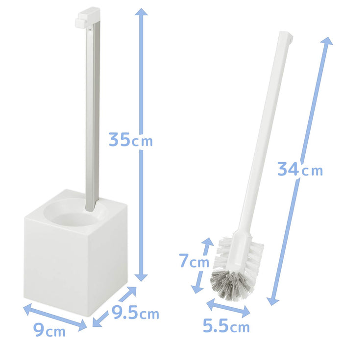 Lec Japan Toilet Brush with Case for Panasonic Arauno B00178 (White)-Kiichin - The #1 Place for Japanese Goods in Your Hand!