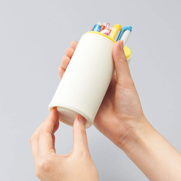 Lihit Lab Bear Pen Case A7712-1 Compact and Stylish Storage-Kiichin - The #1 Place for Japanese Goods in Your Hand!