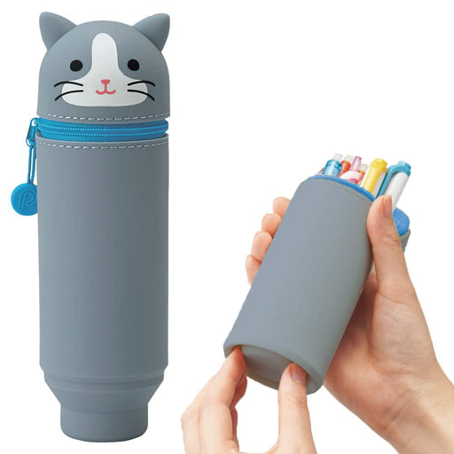 Lihit Lab Pen Case Hachiwareneko A7712-4 Convenient and Stylish Storage-Kiichin - The #1 Place for Japanese Goods in Your Hand!