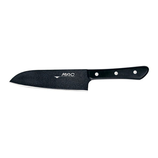 Premium Mac Black Santoku Knife with Fluorine Coating-Kiichin - The #1 Place for Japanese Goods in Your Hand!