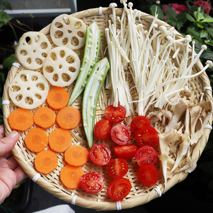 18cm Manyo Soba Bamboo Colander - Efficient Kitchen Tool for Straining-Kiichin - The #1 Place for Japanese Goods in Your Hand!