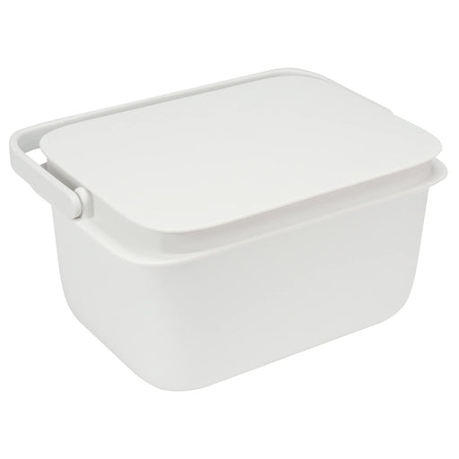 Marna 5L Square Bucket - Live Cleanly White W627W - Made In Japan-Kiichin - The #1 Place for Japanese Goods in Your Hand!