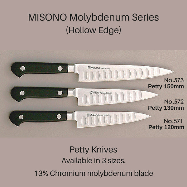 Misono Molybdenum Petty Knife 130mm No.572 - Fashionable Japanese Cutlery-Kiichin - The #1 Place for Japanese Goods in Your Hand!