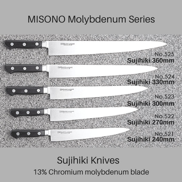 Misono 240mm Sujihiki Knife - Premium Molybdenum Blade-Kiichin - The #1 Place for Japanese Goods in Your Hand!