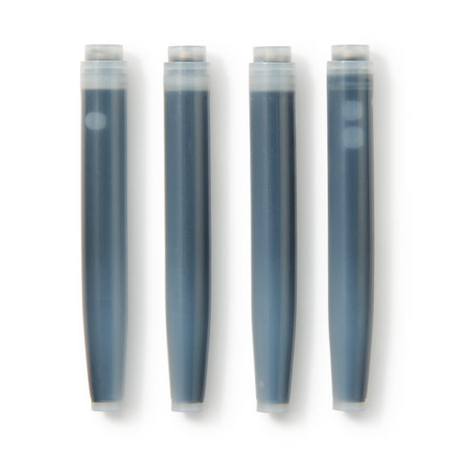 Mujirushi Ryohin Black Fountain Pen Cartridge 4Pcs-Kiichin - The #1 Place for Japanese Goods in Your Hand!