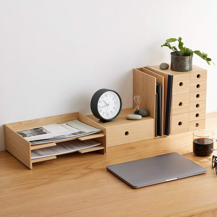 Mujirushi Ryohin Japan A4 Wooden Document Tray - 2 Tiers-Kiichin - The #1 Place for Japanese Goods in Your Hand!