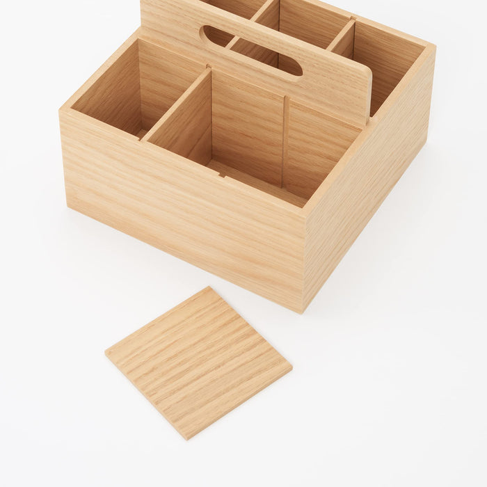 Mujirushi Ryohin Japan Wooden Tool Box - Compact and Durable Storage Solution-Kiichin - The #1 Place for Japanese Goods in Your Hand!