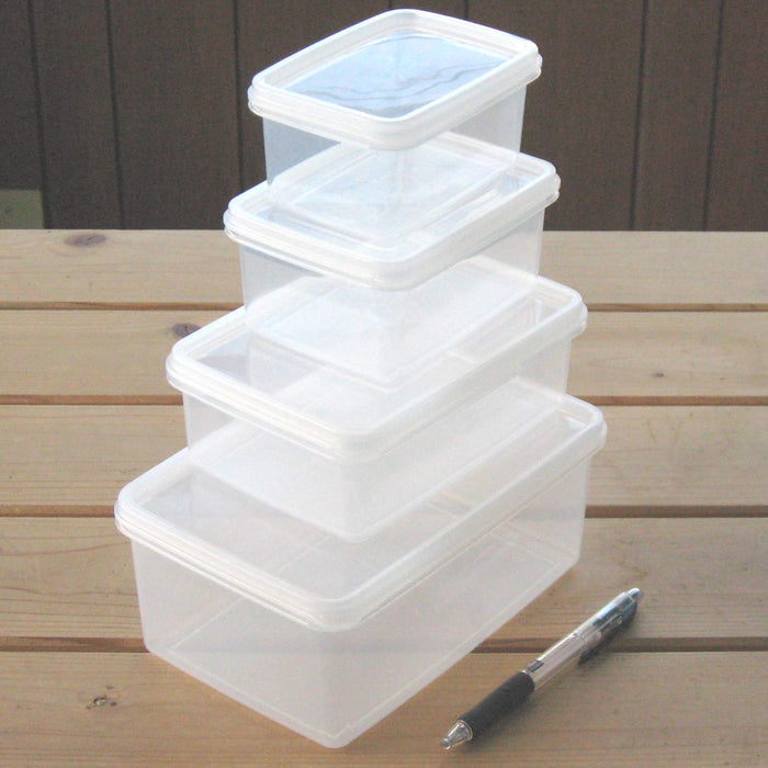 Nagao Square Polypropylene Storage Container Set of 2 - 340ml, Made in Japan-Kiichin - The #1 Place for Japanese Goods in Your Hand!