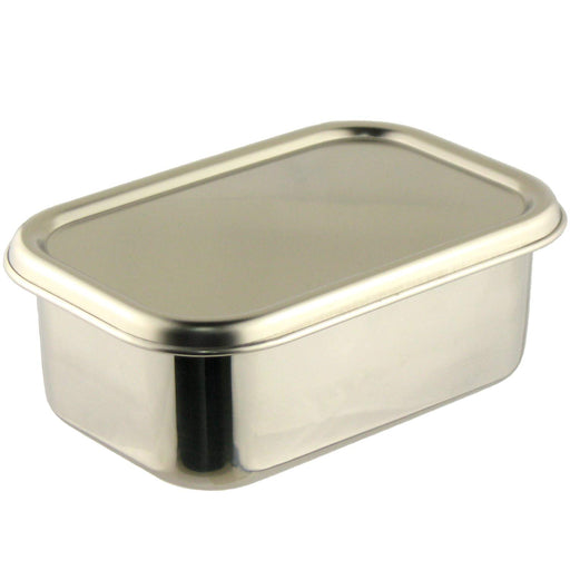 Nagao Tsubamesanjo 17.9cm Lid Square Storage Set - Stainless Steel-Kiichin - The #1 Place for Japanese Goods in Your Hand!