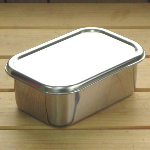 Nagao Tsubamesanjo 17.9cm Lid Square Storage Set - Stainless Steel-Kiichin - The #1 Place for Japanese Goods in Your Hand!