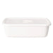 Noda Horo White Series Enamel Rectangle Deep Food Containers - Large Size with Sealed Lid-Kiichin - The #1 Place for Japanese Goods in Your Hand!
