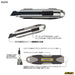 Olfa Metal Hyper Pro Al Type 231B Auto Lock-Kiichin - The #1 Place for Japanese Goods in Your Hand!