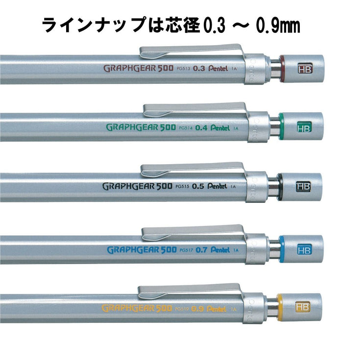 Pentel Graph Gear 500 0.5mm Mechanical Pencil - Japanese Made - PG515-Kiichin - The #1 Place for Japanese Goods in Your Hand!