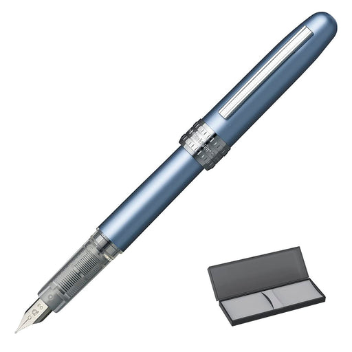 Platinum Fountain Pen Plaisir Frosty Blue Pgb-1000B#57-2 - Made in Japan-Kiichin - The #1 Place for Japanese Goods in Your Hand!