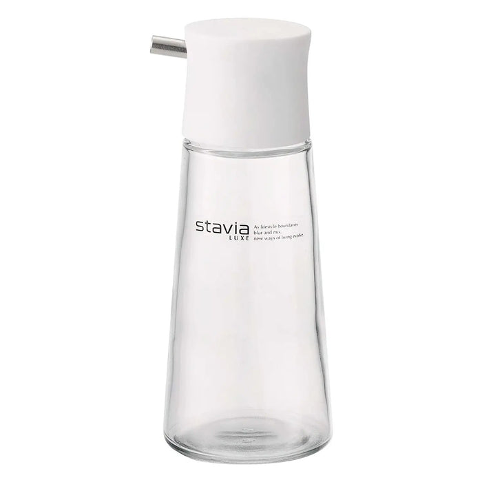 Risu Stavia Luxe 140ml Glass Soy Sauce Cruet - White-Kiichin - The #1 Place for Japanese Goods in Your Hand!
