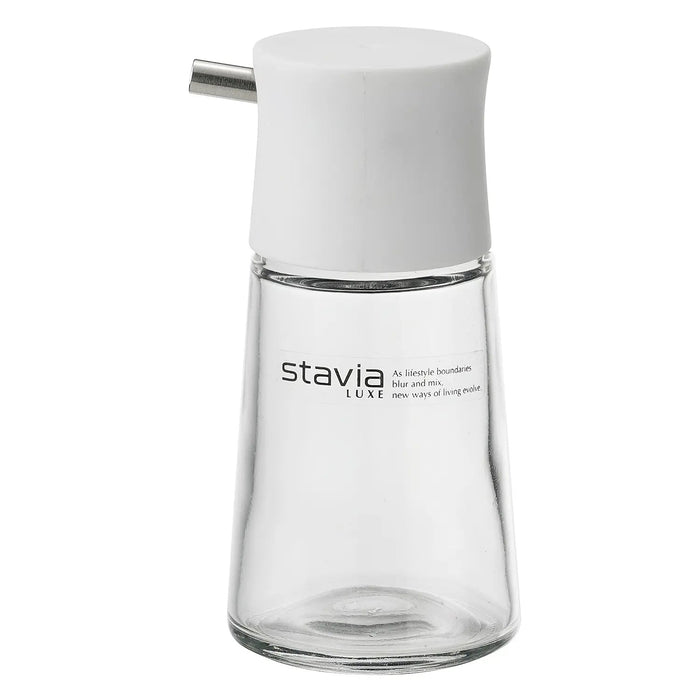 Risu Stavia Luxe 80ml Glass Soy Sauce Cruet - White-Kiichin - The #1 Place for Japanese Goods in Your Hand!